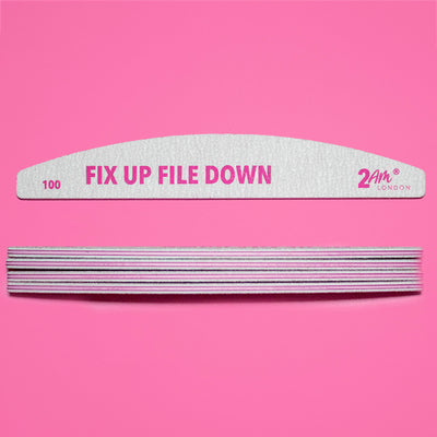 Fix Up File Down 100/100 Grit Nail Files - 2AM LONDON