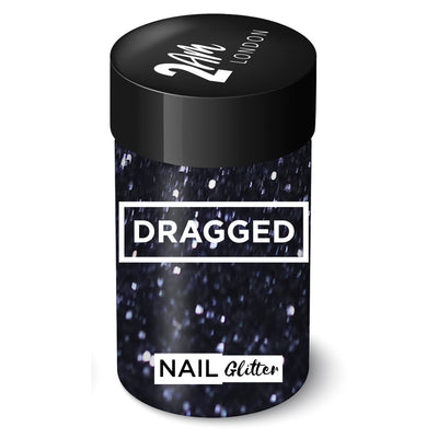 Dragged Dark Blue Nail Glitter 10g - 2AM LONDON