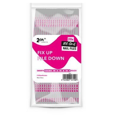 Fix Up File Down 100/100 Grit Nail Files - 2AM LONDON
