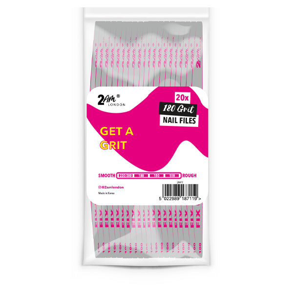 GET A GRIT 180 GRIT NAIL FILES 20 PACK