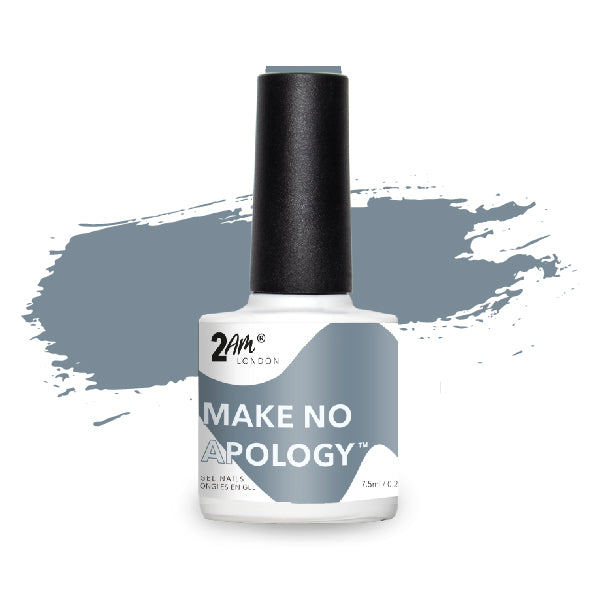 2AM London Make No Apology grey gel nail polish