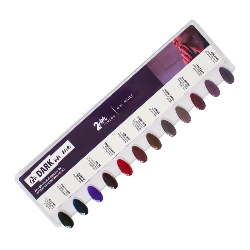 Go Dark on Me Colour Nail Chip Palette - 2AM LONDON