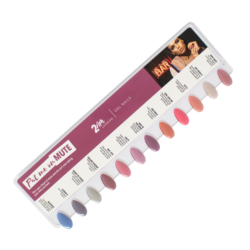 Put me on Mute Nail Chip Palette - 2AM LONDON